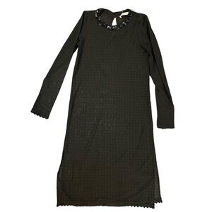 Trafaluc by Zara XS Black Mesh Tunic Top - Wish Sequin Accents